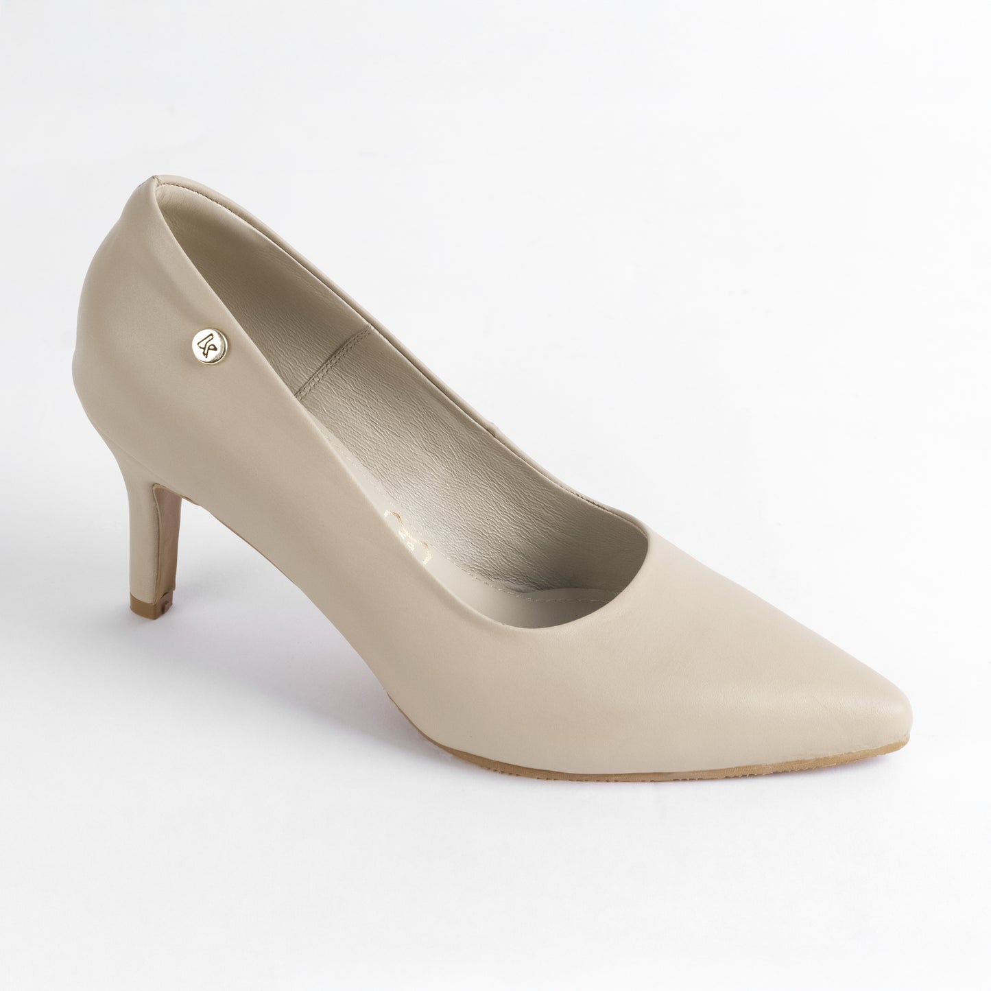 Stiletto Kalu 01 Beige – Zapato de Cuero
