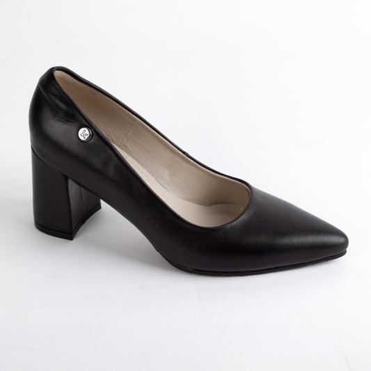 Stiletto Kalu 02 Negro– Zapato de Cuero