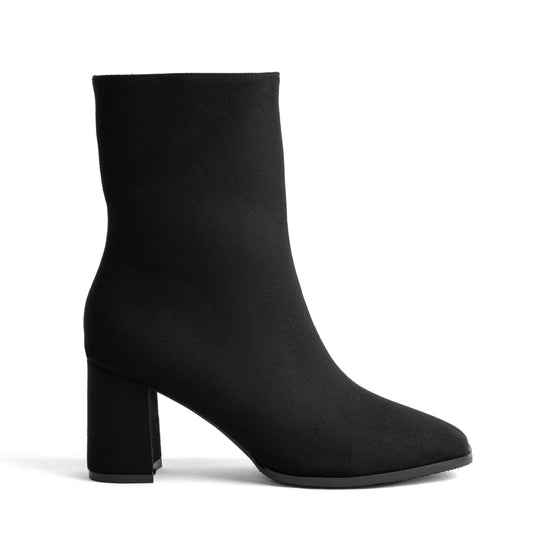 Botín Punta Cuadrada para Mujer –  Tara 03G Negro
