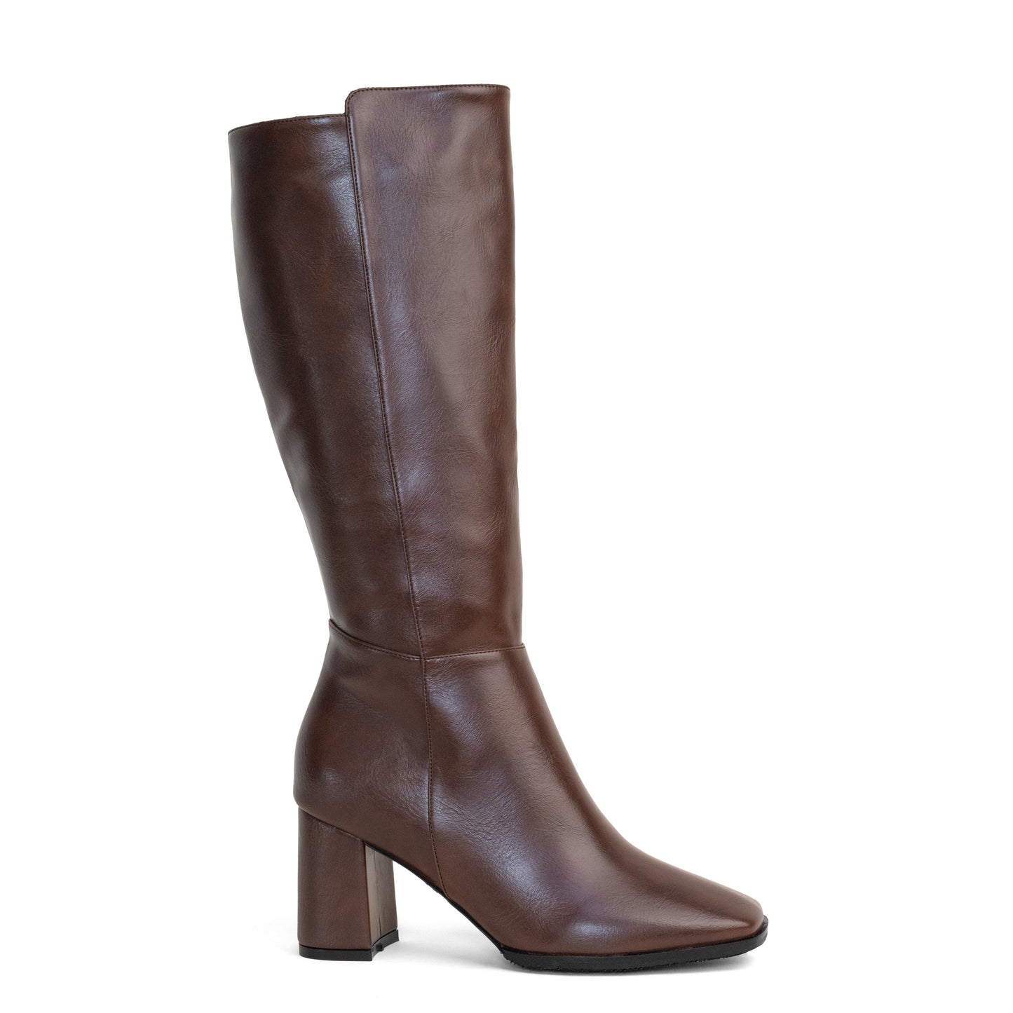 Women's Square Toe High Boot – Tara 01 Chocolate