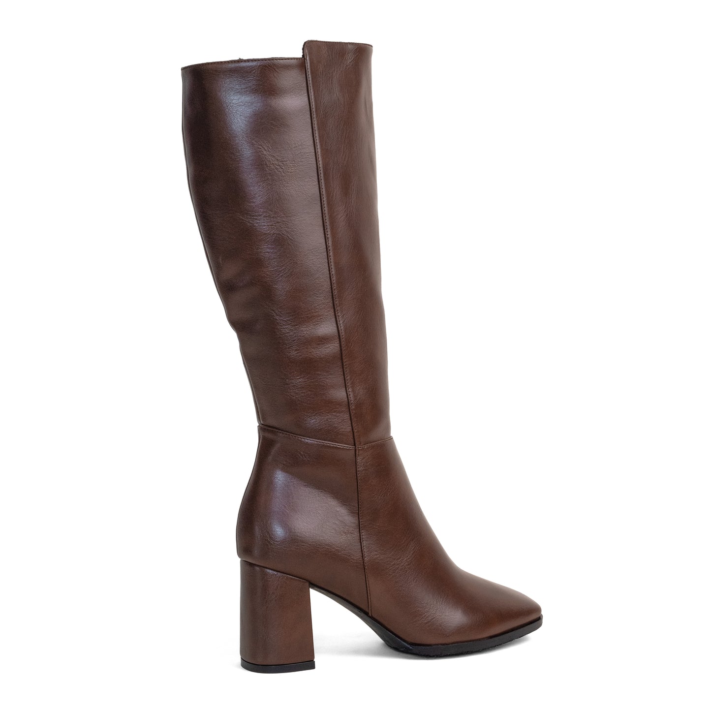 Women's Square Toe High Boot – Tara 01 Chocolate