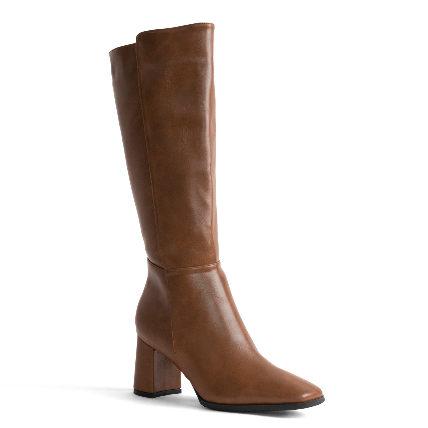 Women's Square Toe High Boot – Tara 01 Caramel 