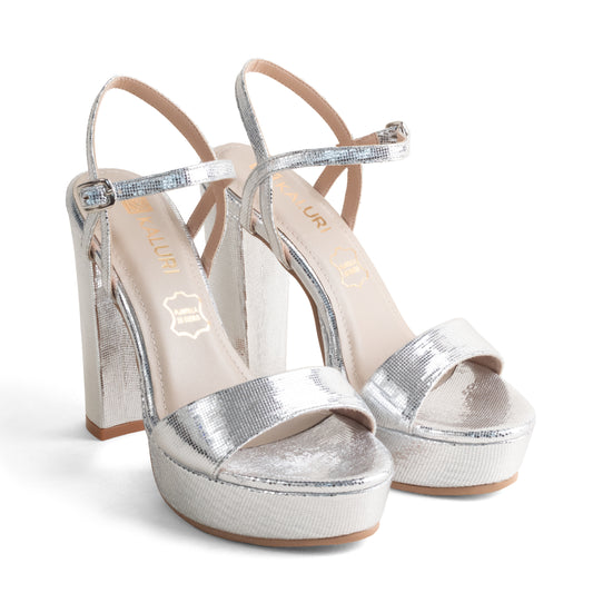 Taco Elegante de Mujer - Zara 02 Plateado