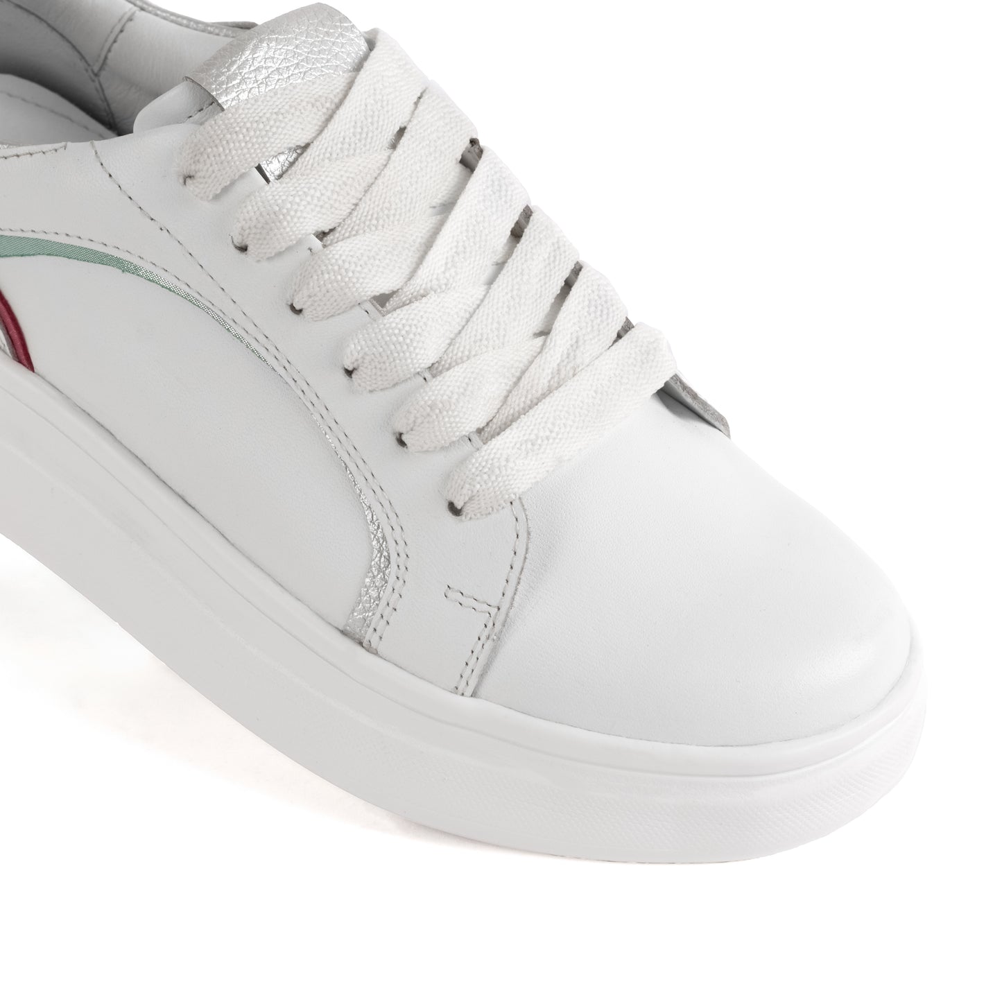 Zapatilla Blanca de Cuero para mujer - Nova